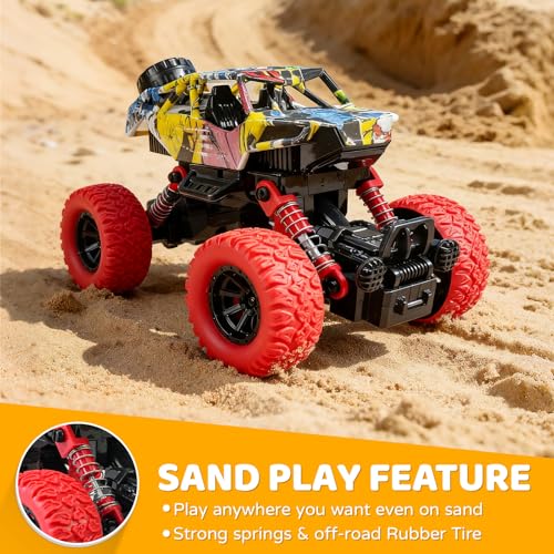Beestech 63 Inch Monster Truck Toys for Boys 3 4 5 6 7 Years Old Pull Back Friction Powered Truck Vehicles Play Sets 2 Pack - Image 5