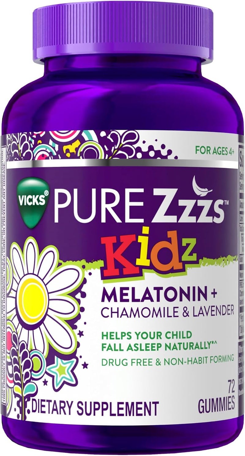 ZzzQuil حبوب النوم للأطفال من PURE Zzzs Kidz بمادة الميلاتونين بنكهة التوت 72 حبة - Image 1