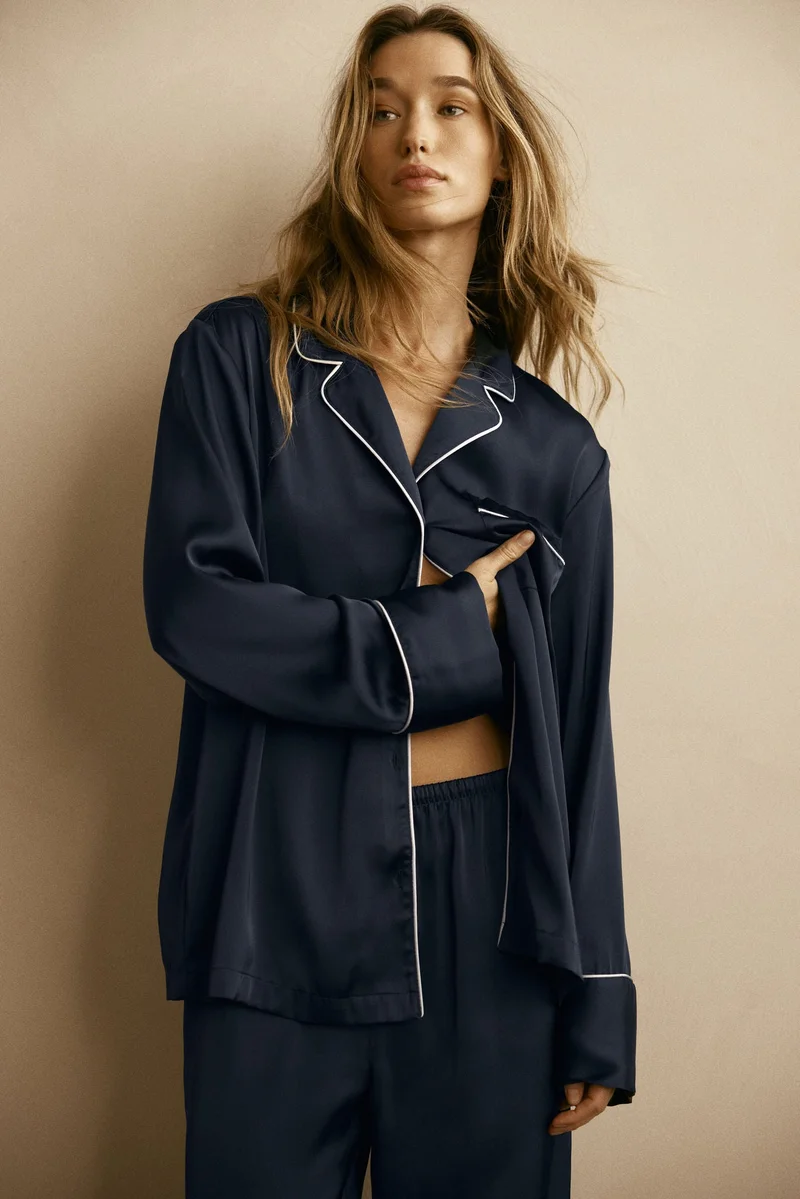 اتش اند ام بيجاما من الساتان