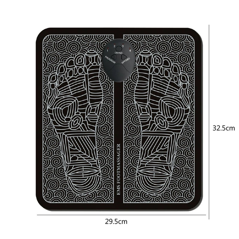 EMS Pulse Foot Mat Electric Foot Massager Pad Battery Powered Foot Circulation Massager Relief Pain Relax Lightweight for Hiking - Image 2