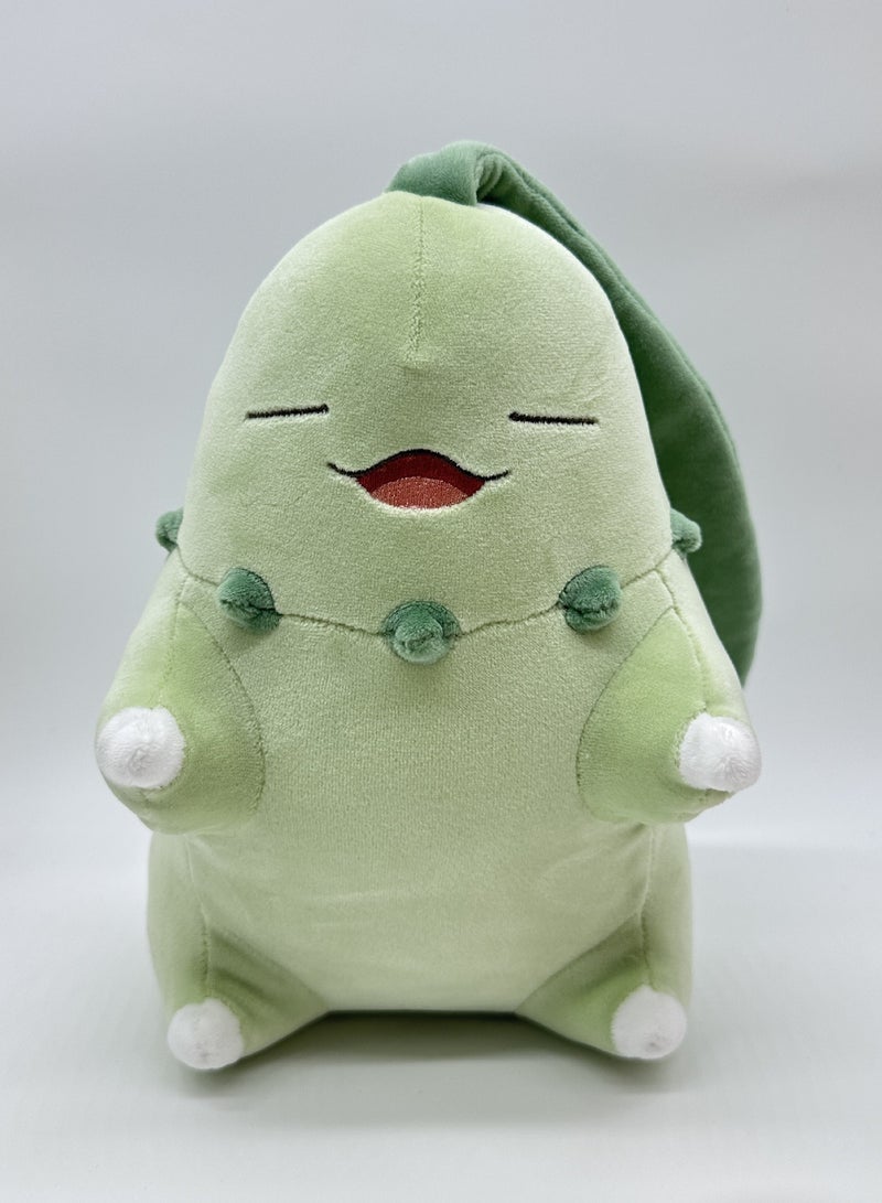 Snorlax & Chikorita Sleeping Plush Series - Soft Short Plush Doll, Perfect Sleep Companion  - Image 1