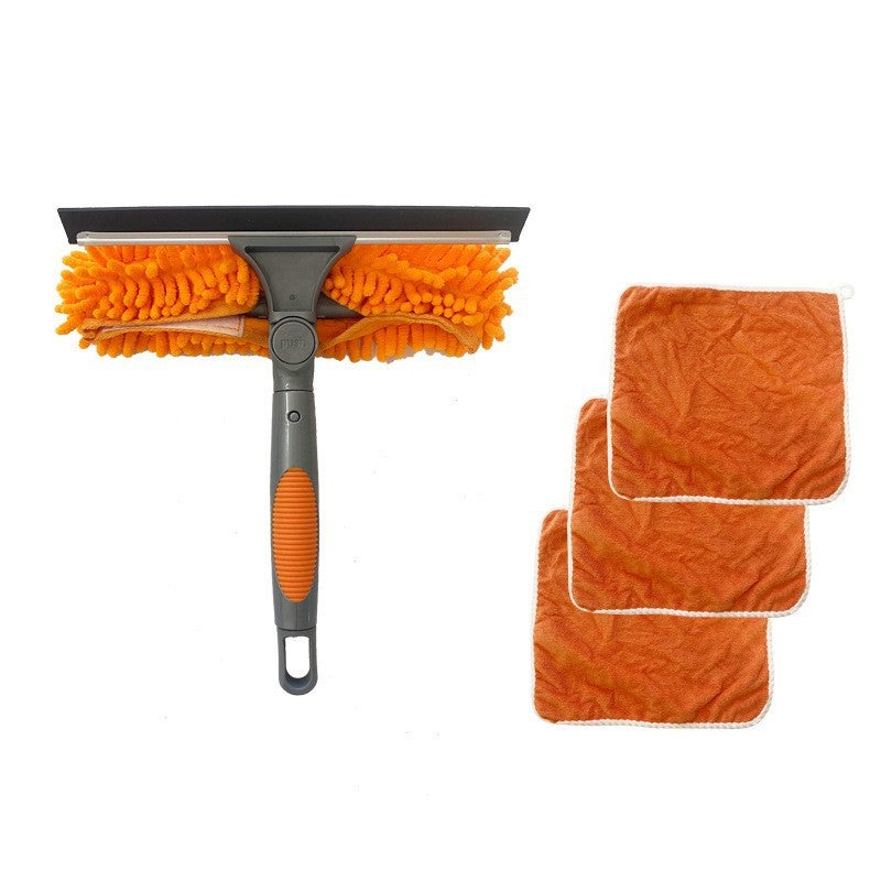 Selling Two-In-One Window Cleaning Scraper Wipe Glass Artifact Cleaning Special Double-Sided High-Rise Glass Wipe - Image 1