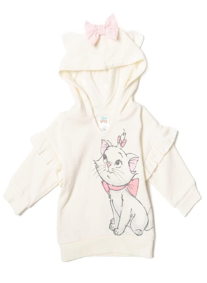 Disney Disney The Aristocats Marie Newborn Baby Boy or Girl Fleece Hoodie Bodysuit Pants Pink/White 0-3 Months  - Image 3