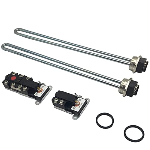 Alltemp Electric Water Heater Tune-Up Kit, Includes Two 4500W 240V Water Heater Elements, Upper Thermostat, Lower Thermostat, Two Elements Gaskets - Image 1