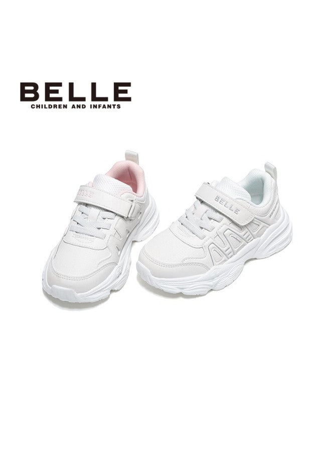 Belle Kids Sports Shoes Autumn School Casual White Sneakers Boys Girls Dad Shoes White Size 35 - Image 5