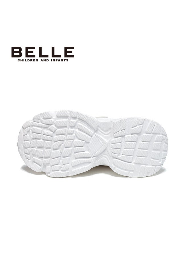 Belle Kids Sports Shoes Autumn School Casual White Sneakers Boys Girls Dad Shoes White Size 35 - Image 4