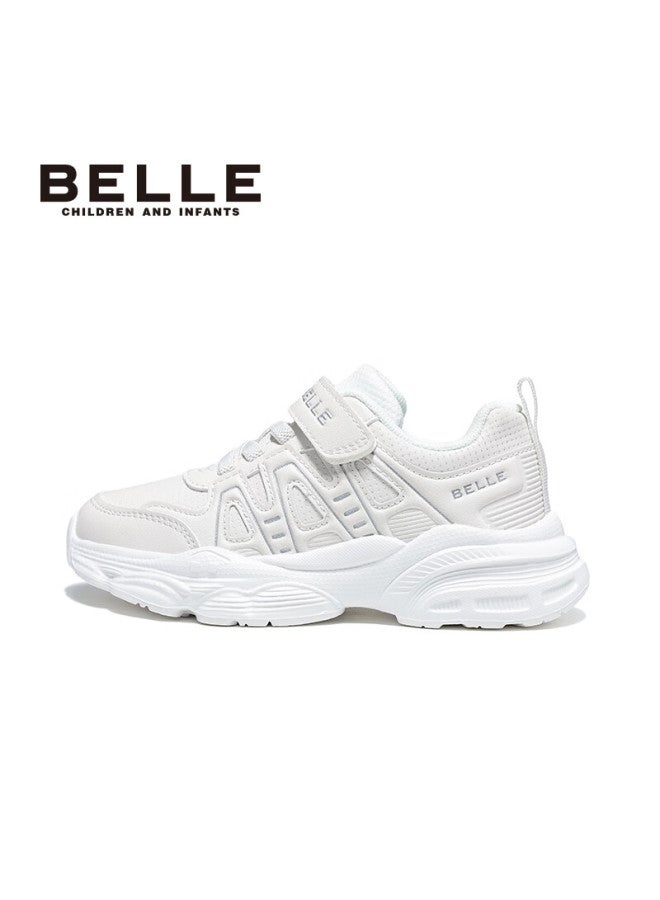Belle Kids Sports Shoes Autumn School Casual White Sneakers Boys Girls Dad Shoes White Size 35 - Image 2