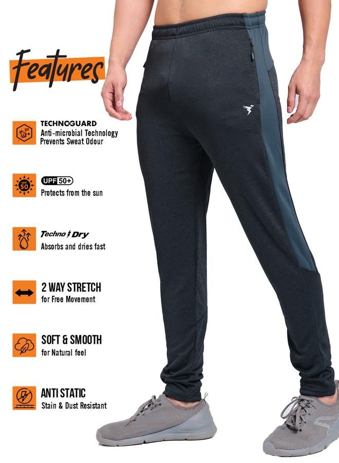 Technosport Contrast Side Panel Slim Fit Track Pants - Image 4