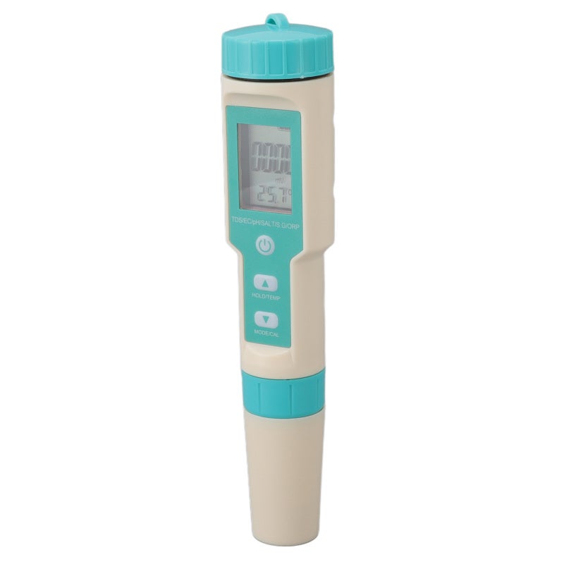Water Quality Meter 7-In-1 High Accuracy Titanium Alloy Probe - Large HD LCD Display Digital Testing Pen for Drinking Water Aquaculture Swimming Pool - Image 5