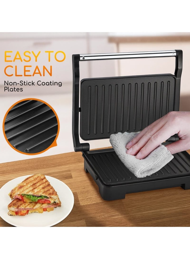 سوكاني صانعة السندوتشات شواية بانيني/ساندويتش غير لاصقة، ماكينة شرائح اللحم، صانع ساندوتش داخلية، 850 واط، للحوم المشوية، النقانق، الهامبرجر، ساندويتش الخبز,سخانة ساندوتش,سخان ساندوتش, حماصة ساندوتش, - Image 5