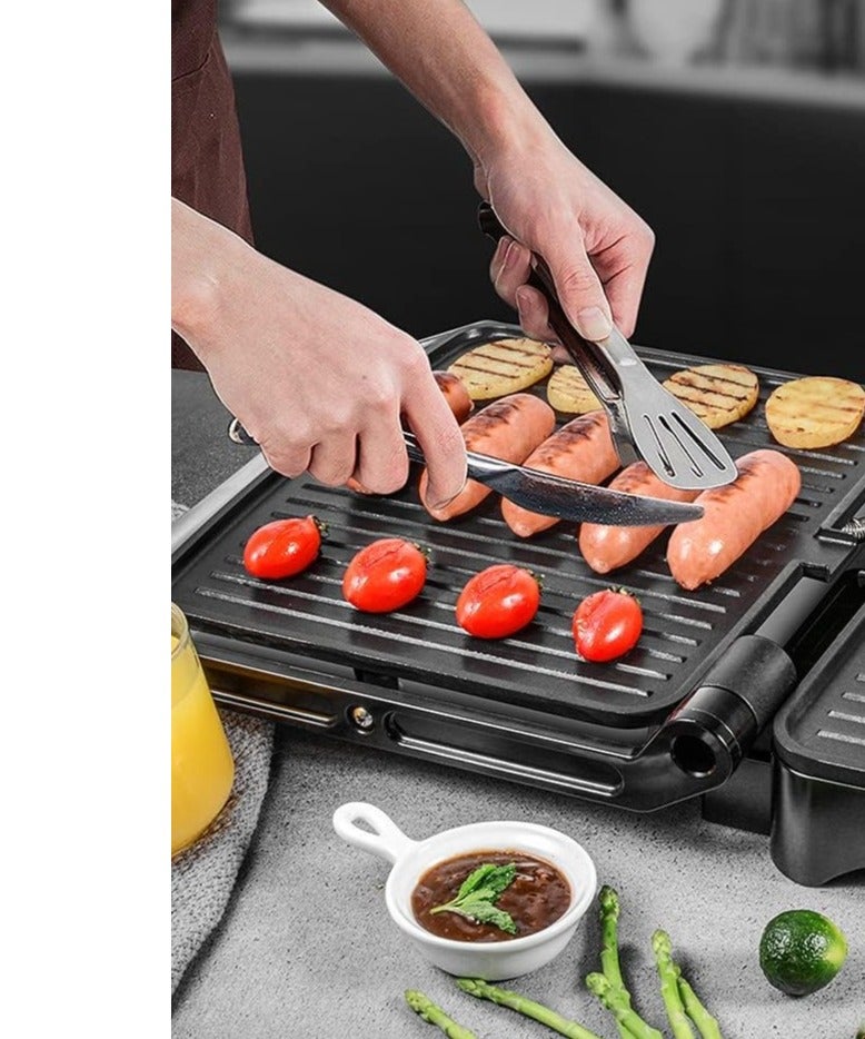 سوكاني صانعة السندوتشات شواية بانيني/ساندويتش غير لاصقة، ماكينة شرائح اللحم، صانع ساندوتش داخلية، 850 واط، للحوم المشوية، النقانق، الهامبرجر، ساندويتش الخبز,سخانة ساندوتش,سخان ساندوتش, حماصة ساندوتش, - Image 3