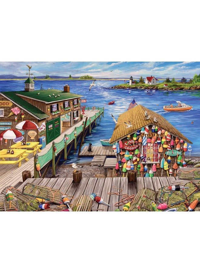 WHITE MOUNTAIN Puzzles Lobster Pound 1000 Piece Jigsaw Puzzle - Image 1
