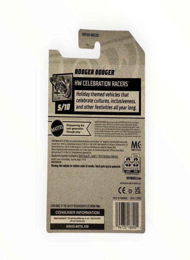 Matchbox Hot Wheels Rodger Dodger, HW Celebration Racers 5/10 [Silver] 77/250 - Image 2