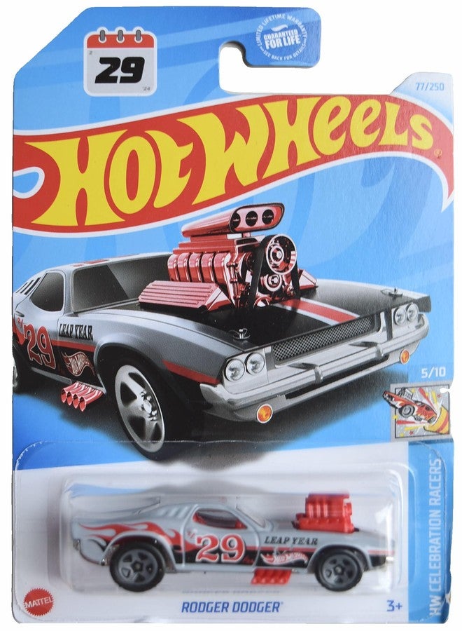 Matchbox Hot Wheels Rodger Dodger, HW Celebration Racers 5/10 [Silver] 77/250 - Image 1