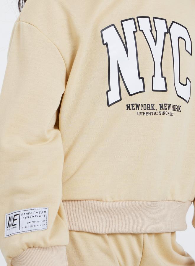 ستايلي طقم من جوغر و سويت شيرت - Image 4