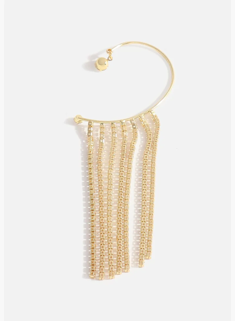 SOHI Gold Plated Designer Ear Cuffs