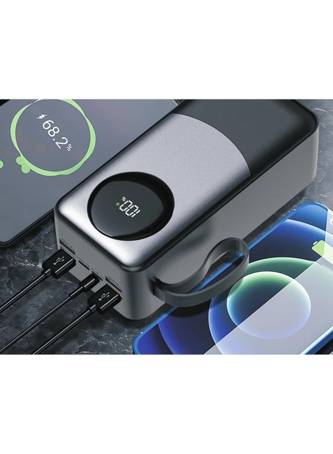 DG 50000mAh Power Bank with 100W In/Out Power Delivery – High-Capacity Portable Charger with PD 22.5W Fast Charging, USB 4 Ports, Type-C & Micro USB Inputs – Digital Battery Display for Real-Time Monitoring – Compatible with Laptops, Smartphones, Tablets & More - Image 2