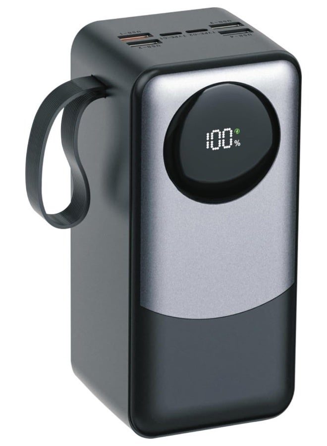 DG 50000mAh Power Bank with 100W In/Out Power Delivery – High-Capacity Portable Charger with PD 22.5W Fast Charging, USB 4 Ports, Type-C & Micro USB Inputs – Digital Battery Display for Real-Time Monitoring – Compatible with Laptops, Smartphones, Tablets & More - Image 1