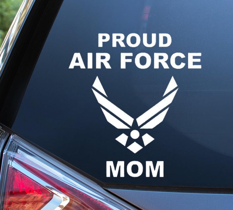 eDesign Proud Air Force Mom Decal Vinyl Car Sticker 55 Inches for Car Truck Van Window Bumper Laptop Tablet Cup Tumbler Water Bottle and Any Smooth Surface - Image 3