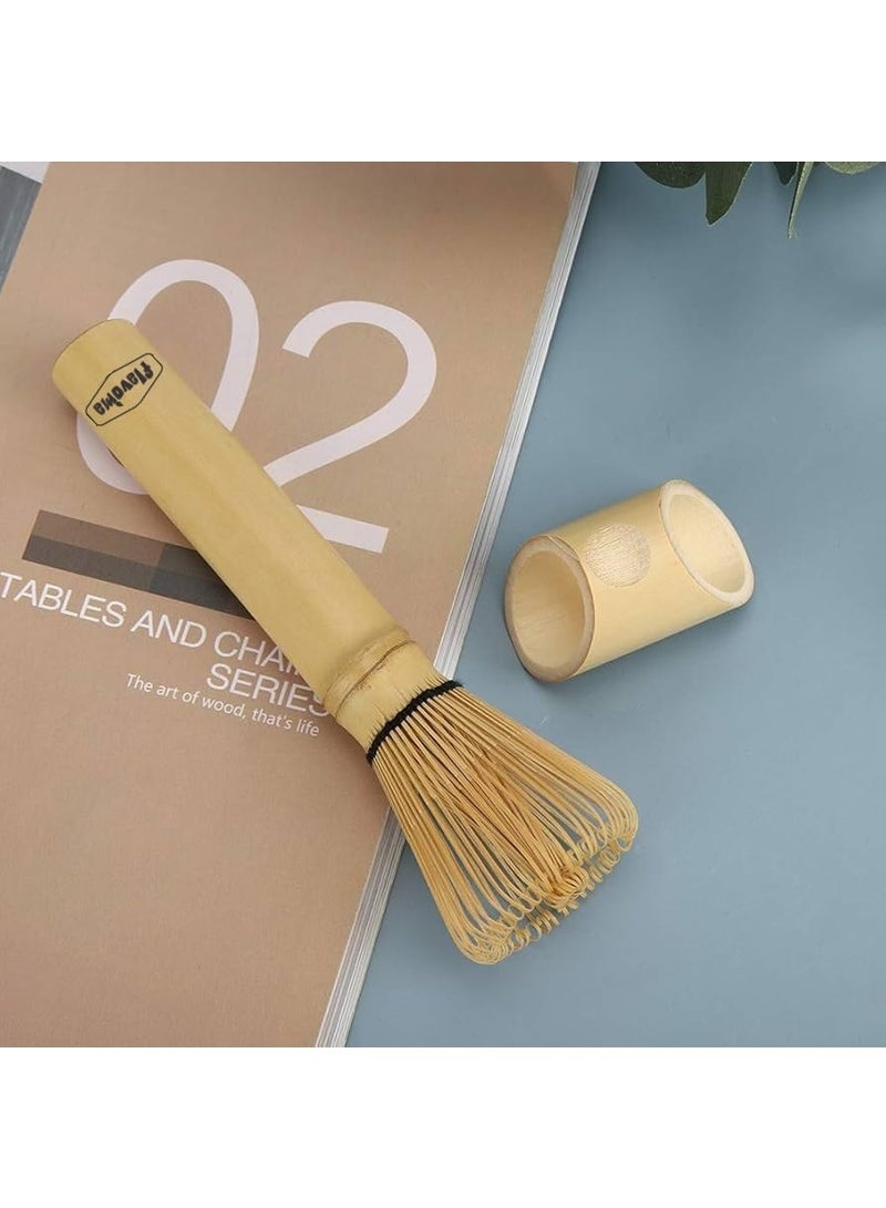 Flavoma Japanese Handmade Long Handle Bamboo Matcha Whisk/Chasen/Brush - Traditional Long Handle Bamboo Whisk for Brewing Matcha - Image 4