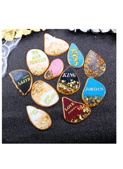 KASTWAVE Letter Resin Stickers, Small Letter Stickers for Resin Scrapbook Supplies, Alloy Alphabet Number Stickers, Self Adhesive, Decorative  for Scrapbook Letters DIY Craft Decoration Supplies (14 Sheets)  - Image 4