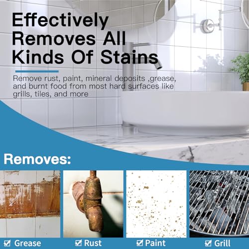 Yncotte Cleaning Screen, 5.5x4 Inch Upgraded Toilet Cleaner Hard Water 15PCS Toilet Ring Remover Abrasive Grit Mesh Pads for Bowls Griddle Household Stain Calcium Deposits Carbon Rust Scrubber - Image 2