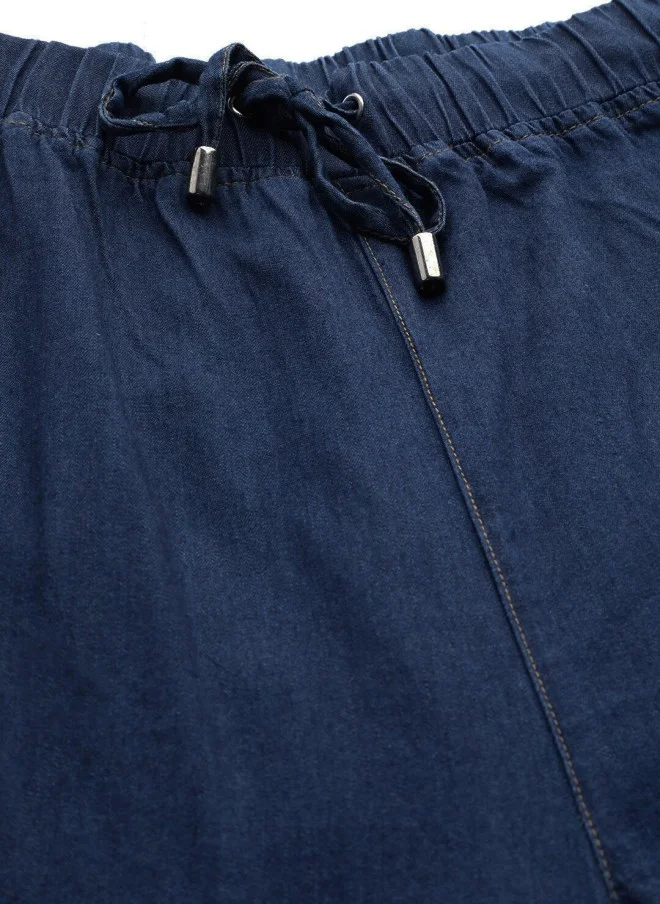 STREET 9 BASICS Blue Denim Joggers for Women