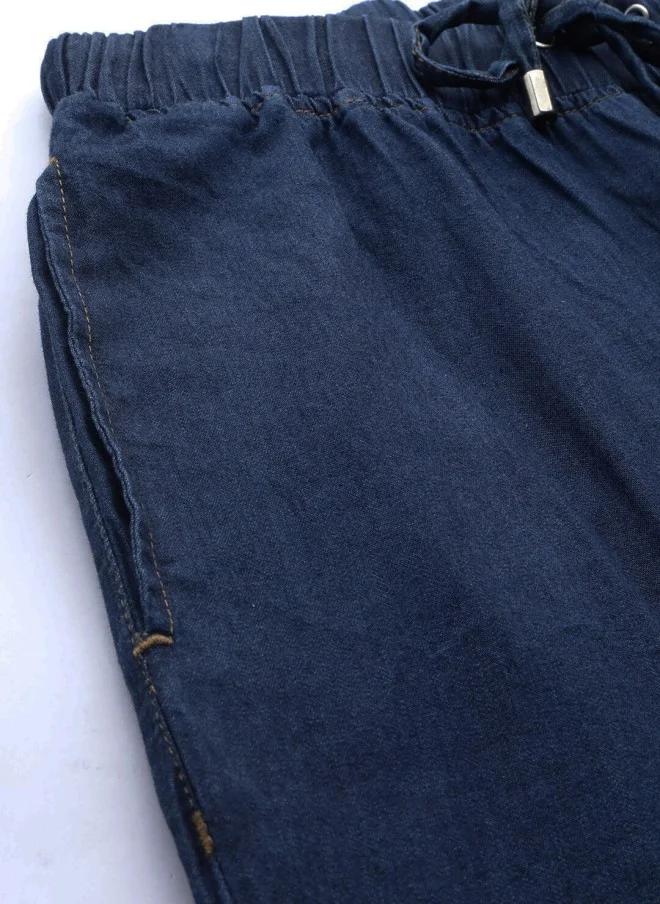 STREET 9 BASICS Blue Denim Joggers for Women