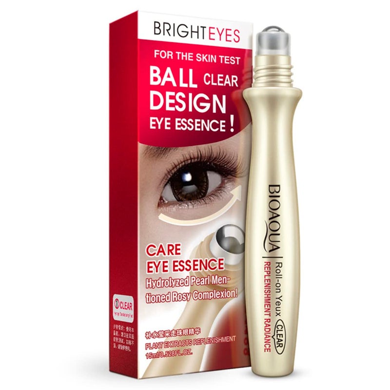 BIOAQUA Gold Essence Collagen Eye Cream Anti Dark Circle Wrinkle Repairing Ball-Pen Plant Extracts Moisturize Charm - Image 1
