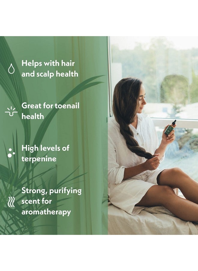 Eve Hansen Organic Tea Tree Oil (4oz) | Melaleuca Alternifolia | Pure Tea Tree Essential Oil for Skin, Scalp, Nails and Aromatherapy - Image 1