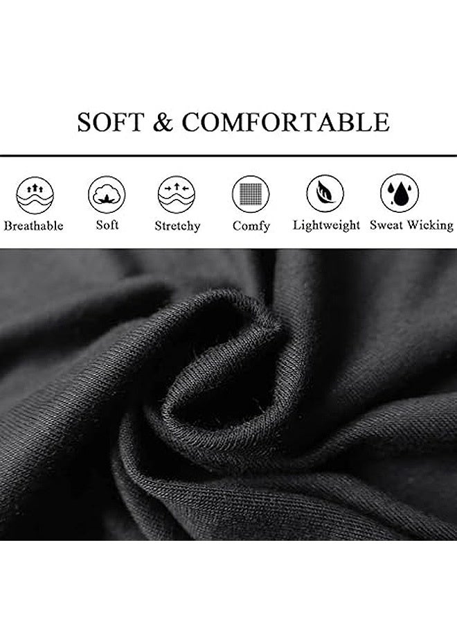 MXN 5Pcs Wide Sport Headbands for Women, Breathable Cotton Elastic Running Fitness Yoga Sweat Wicking Headbands, Ideal for Workouts Gym Cycling Outdoor Activities - Image 4