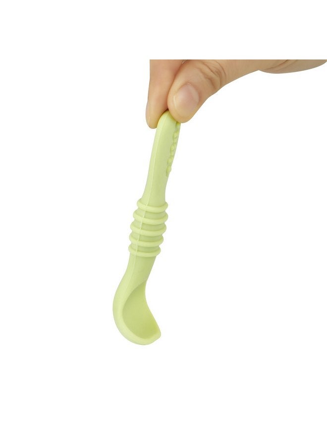 PandaEar 6 Pack Silicone Baby Spoons Self Feeding 6 Months for Toddler - Baby Led Weaning Utensils 6-12 Months - Infant Spoons First Stage - Baby Feeding Essentials - Baby Eating Utensils Set - Image 5