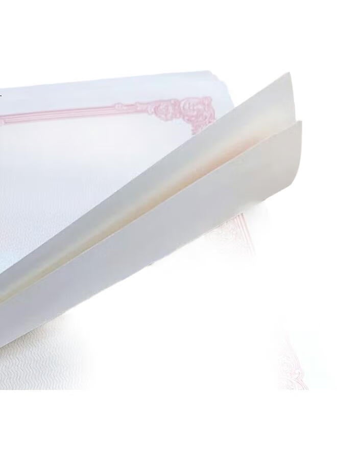Befon Deyin A4 Blank Certificate Paper, Honor Certificate Inner Page, Graduation Certificate Signing Book Inner Paper, School Student Award, Training Certificate Printing Paper, 10 Sheets 0358 - Image 2