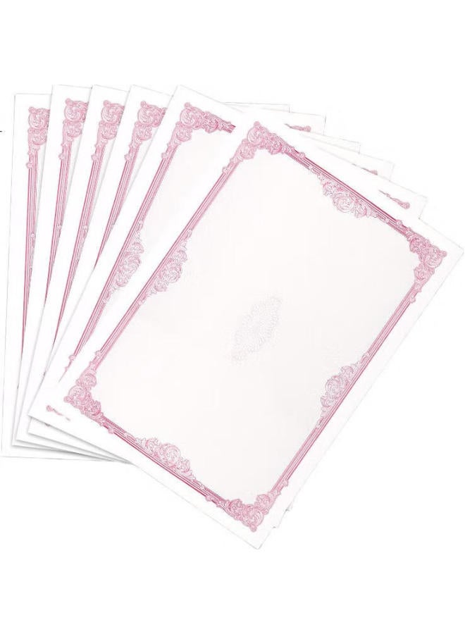 Befon Deyin A4 Blank Certificate Paper, Honor Certificate Inner Page, Graduation Certificate Signing Book Inner Paper, School Student Award, Training Certificate Printing Paper, 10 Sheets 0358 - Image 1