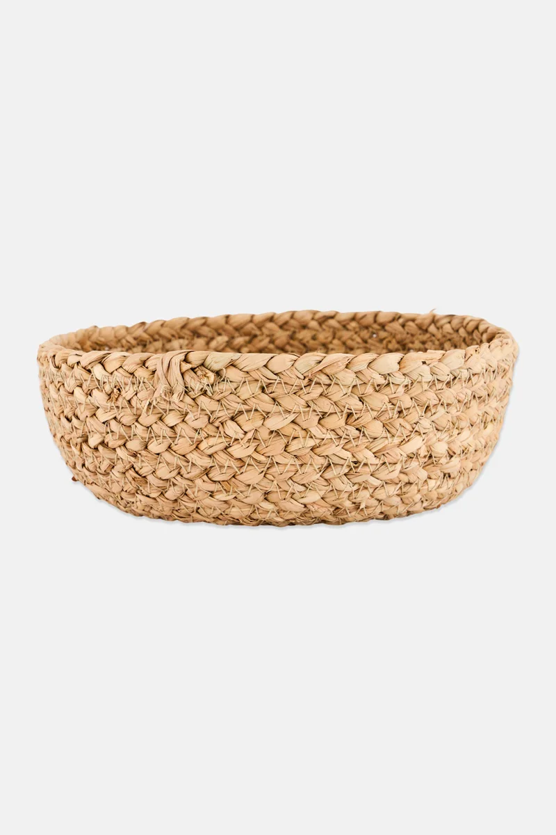 Muy Mucho Round Rush Basket , Tan