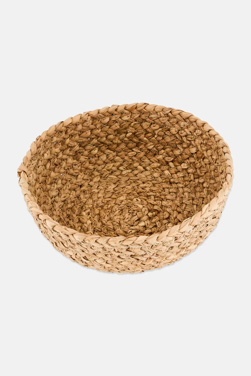 Muy Mucho Round Rush Basket , Tan