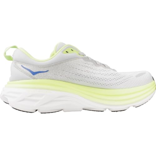 Hoka Men's Bondi 8 Sneaker, Stardust/Lettuce, 9 - Image 4