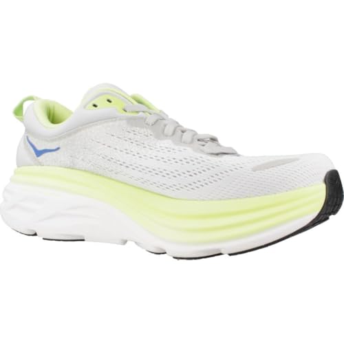 Hoka Men's Bondi 8 Sneaker, Stardust/Lettuce, 9 - Image 5