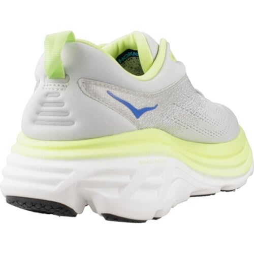 Hoka Men's Bondi 8 Sneaker, Stardust/Lettuce, 9 - Image 3