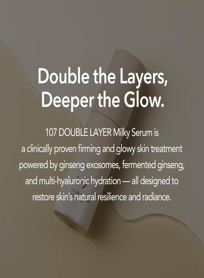 107 Double Layer Milky Serum 50ml / 1.69 fl. oz, Ginseng Exosomes, 7-Year Aged Vinegar, 9-Type Hyaluronic Acid for Radaint, Supple skin - Image 4