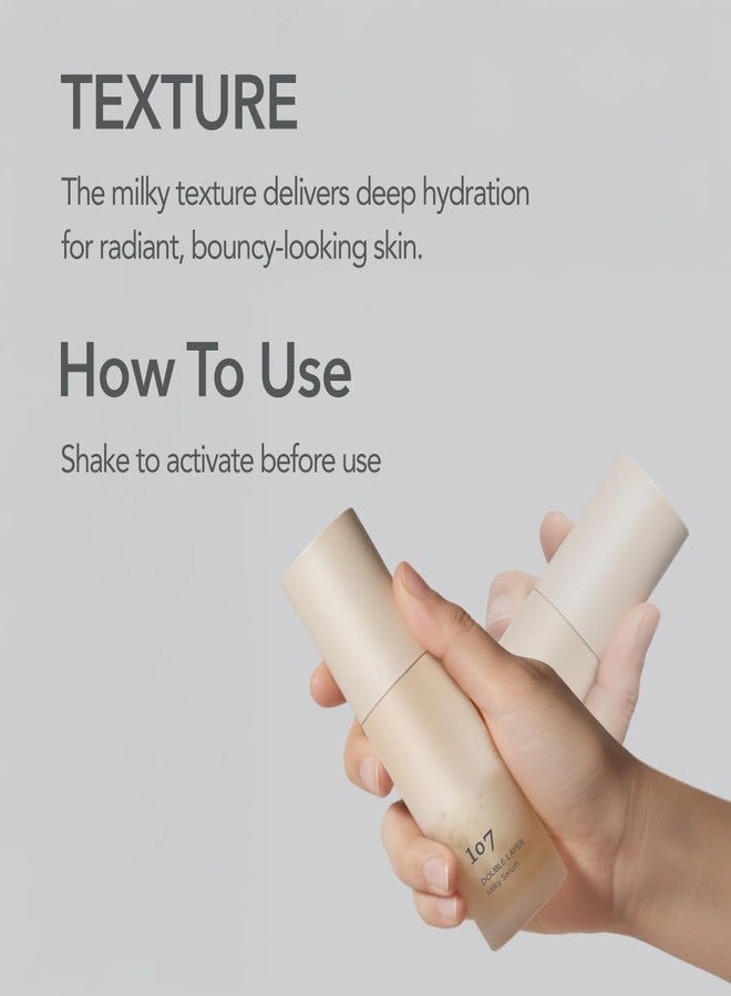 107 Double Layer Milky Serum 50ml / 1.69 fl. oz, Ginseng Exosomes, 7-Year Aged Vinegar, 9-Type Hyaluronic Acid for Radaint, Supple skin - Image 5