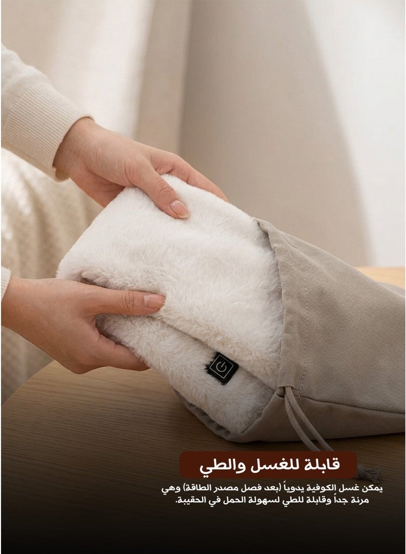 وشاح تدفئة ذكي بتحكم في درجة الحرارة – هدية شتوية قابلة للشحن عبر USB للأحبة - Image 4