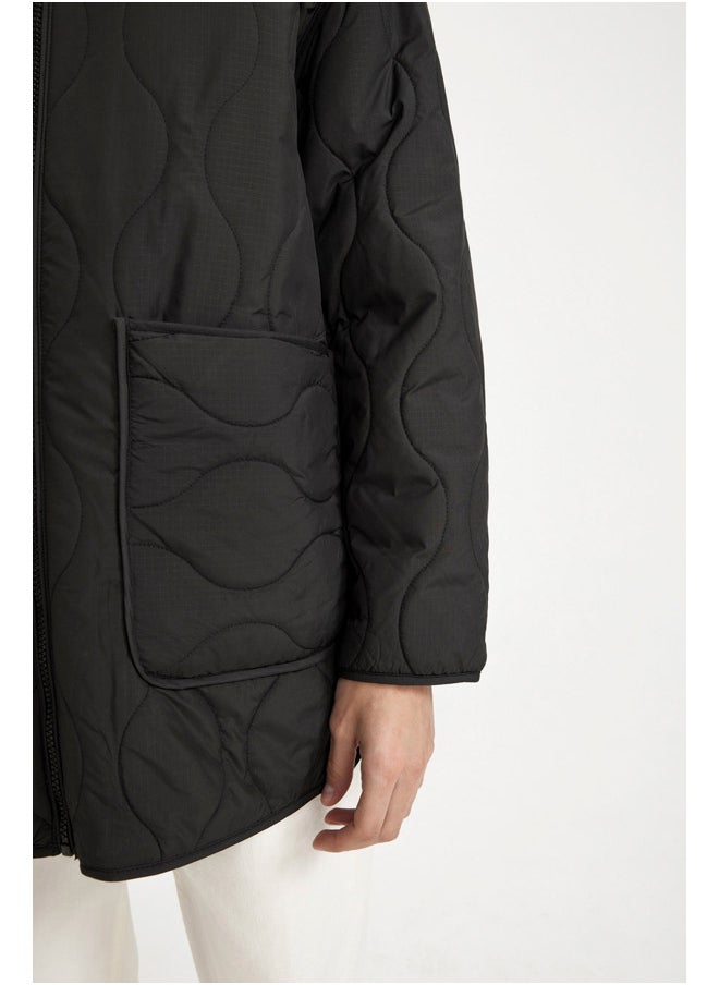DeFacto Woman Regular Fit Hooded Light Parka  - Image 4