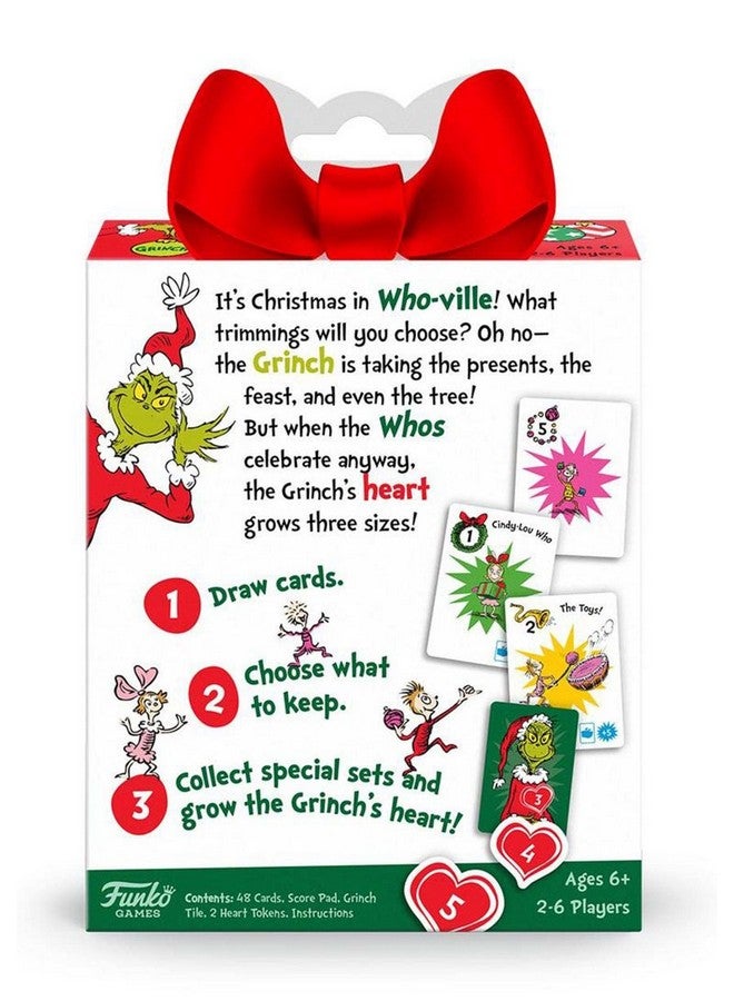 Funko Funko Pop! Dr. Seuss - Grinch Grow Your Heart Card Game  - Image 3