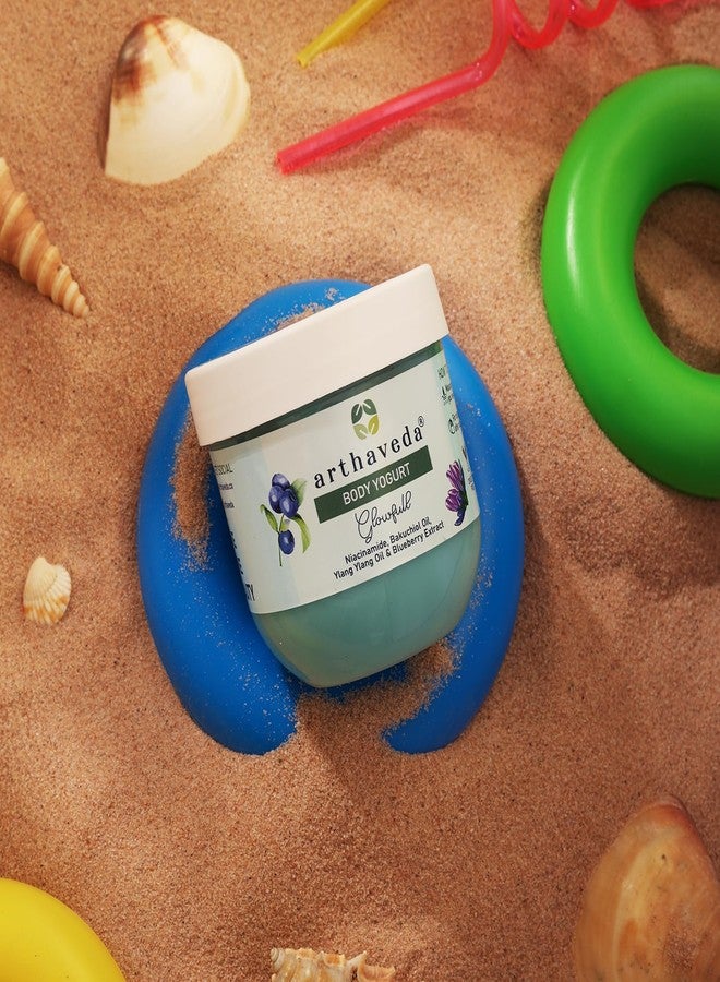 Arthaveda Body Yogurt (Glowfull) Ultra Hydration with Niacinamide, Bakuchiol oil, Ylang ylang Oil and Blueberry Extract | For Soft & Glowing Skin | 200 Gm - Image 5