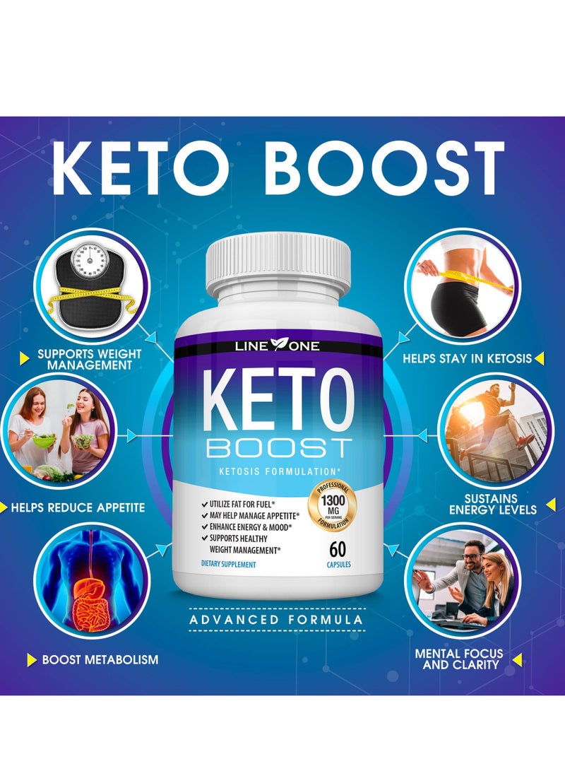 KETO Weight Loss Diet Pills/ Non-Prescription Weight Loss Aid/ Powerful Fat Burning and Appetite Suppression/ Excellent for Keto Diet 60 Capsules - Image 2