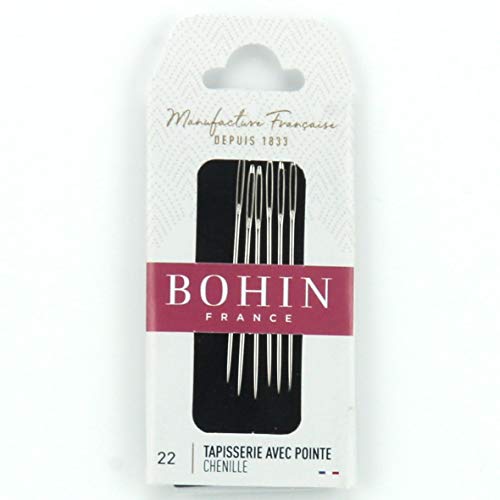 Bohin 00934 Clover Embroidery Needles with Point (22), Grey|Black|red|Beige - Image 2