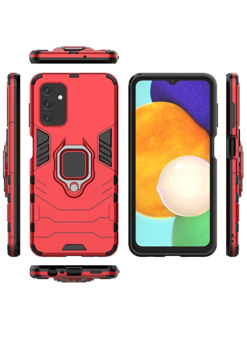 Red Samsung protective cover with ring bracket - Image 2