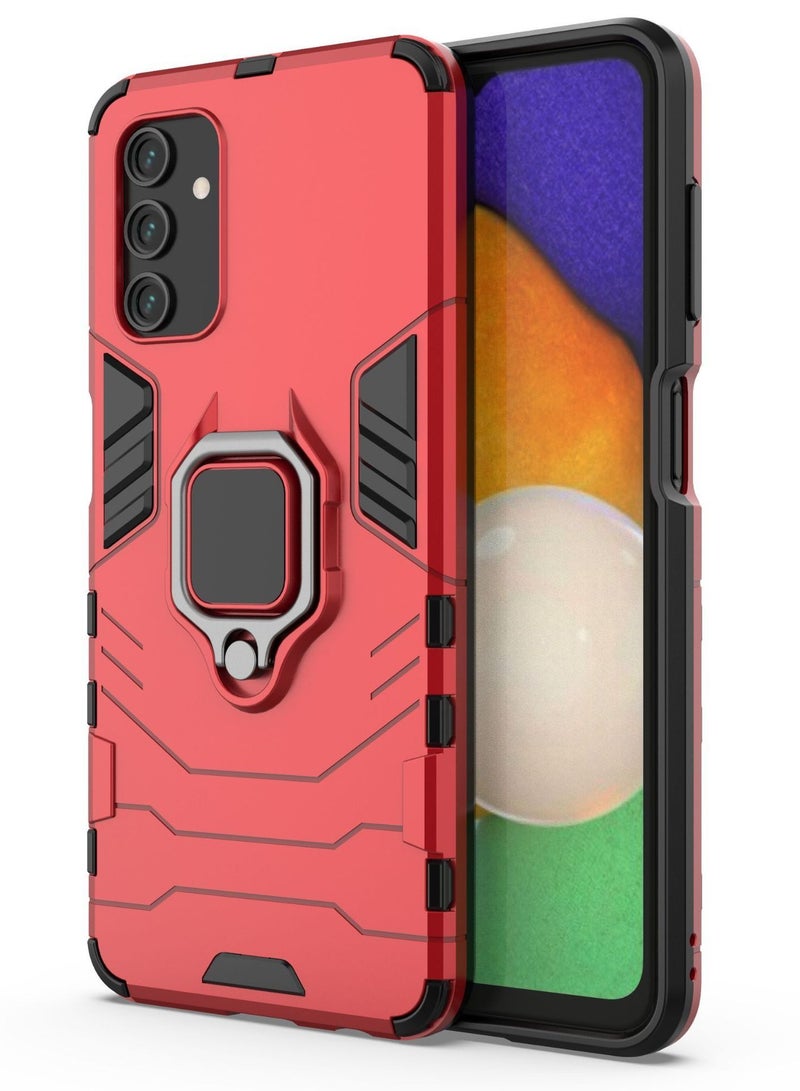 Red Samsung protective cover with ring bracket - Image 1