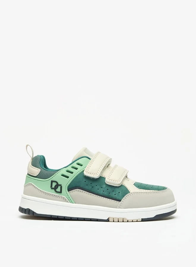 DUCHINI Boys Mister Colourblock Sneakers with Hook and Loop Closure